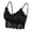 Black, variant on Women Seamless Lace Push Up Bra Vest Solid Breathable Top Underwear, L, Black