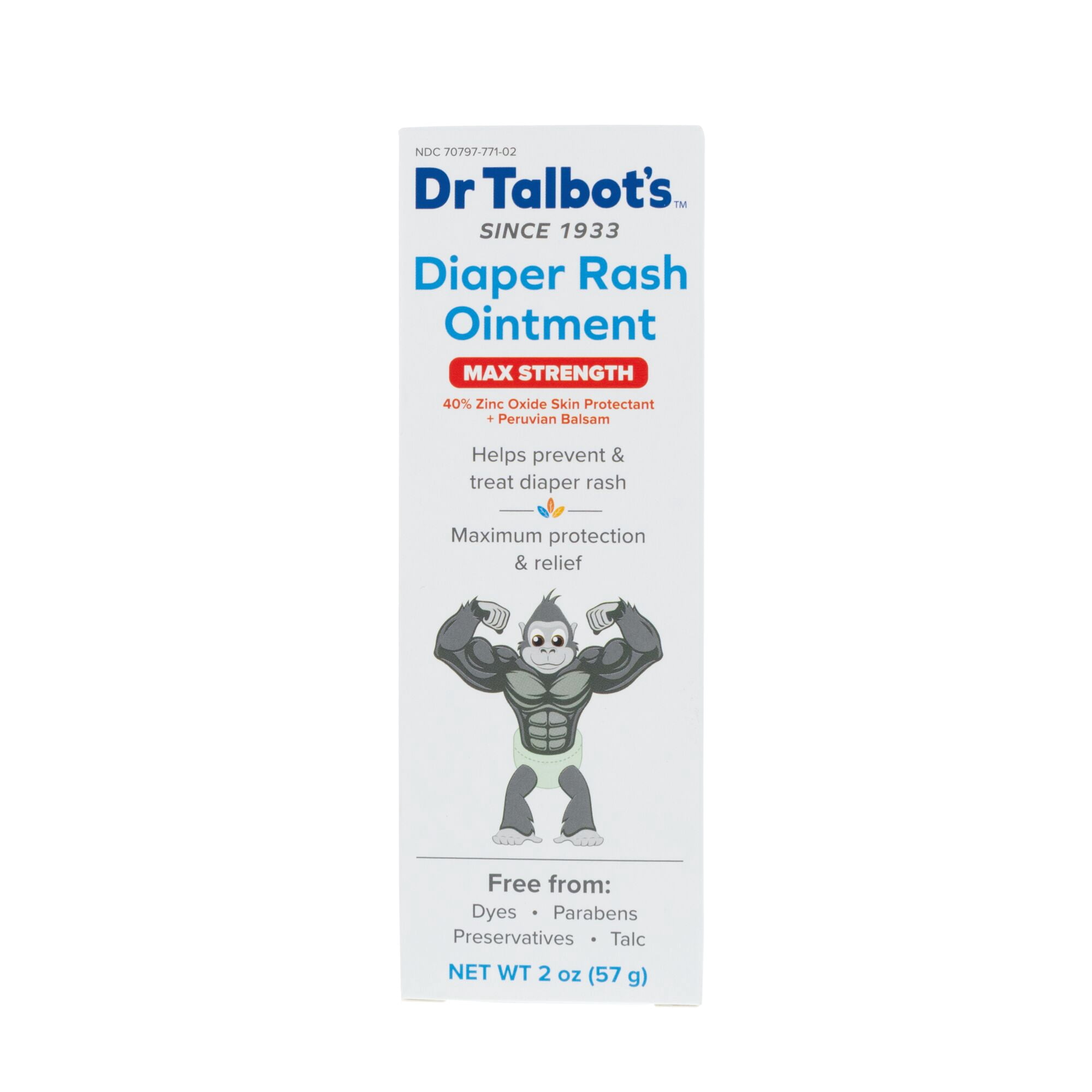 Dr. Talbot's Maximum Strength Baby Diaper Rash Ointment for Infants, 2 oz