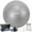 Silver Gray, variant on XPRT Fitness 65 cm Silver Gray Exercise Ball, Anti-Burst Yoga Stability Ball with Foot Pump for Core Strength, Posture & Back Relief
