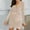 F-287Beige, variant on ZHOGXU Women's Dress Long Sleeve V Neck Solid Color Sequins Fashion Comfortable Mini Dresses For Casual Daily Wear,Beige,L