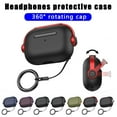 thumbnail image 2 of TPU Protective Case for AirPods 4 - Creative Lock Design, Shock Absorbing Rebounding, Anti-Fall Bluetooth Earphone Soft Shell Cover, Purple, 2 of 8