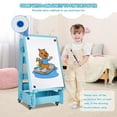 thumbnail image 6 of Gymax Kids' Standing Art Easel Dry-Erase Board Double Sided Chalkboard Blue, 6 of 10