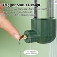 thumbnail image 4 of QZS Automatic Water Dispenser for Bird,Green Bird Cage Suspended Automatic Water Dispenser for Parakeet,Budgie,Lovebirds,Cockatiel,1Pc, 4 of 6