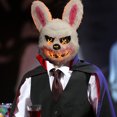thumbnail image 4 of Máscara Conejo Terror para Halloween Accesorios Disfraz Cosplay Fiesta, 4 of 9