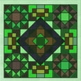 thumbnail image 1 of Ahgly Tapis d'Intérieur Lavable en Machine Carré Transitionnel Vert Forêt Foncé, 4 Pieds Carré, 1 of 7