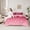 Red, variant on Homewish Merry Christmas Teens Bedding Comforter Set, Red Winter Snowflake King Bedding Sets, Romantic Festival Reversible Bed Sheets, Lightweight Room Decor