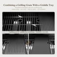 thumbnail image 4 of Alpha Joy 4-Burner Propane Gas Grill and Griddle Combo with Side Burner in Black, 4 of 12