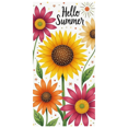 thumbnail image 3 of Floral Design Summer Banner Colorful Sunflowers Hello Text for Outdoor Decor Garden Party Seasonal Celebration, 3 of 8