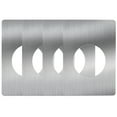thumbnail image 4 of Miangastore Kit de Réparation de Pêne Dormant 4 Pcs Plaque de Bouton de Porte Plaques de Renforcement en Acier Inoxydable, 4 of 8