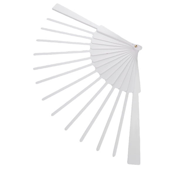 LOLIPPYY White Plastic Fan Ribs Hand Fan Frame for Weddings, 1 Set and Lightweight