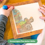 Tiger Tribe: Magic Water Painting World - Dinosaurs - 4 Reusable Cards, Scene Reveal, Mess-Free Water Coloring, Seek & Find Activities, Kids Ages 1+