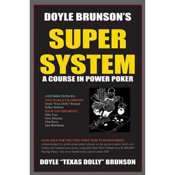 Pre-Owned Doyle Brunson's Super System (Paperback) 1580420818 9781580420815