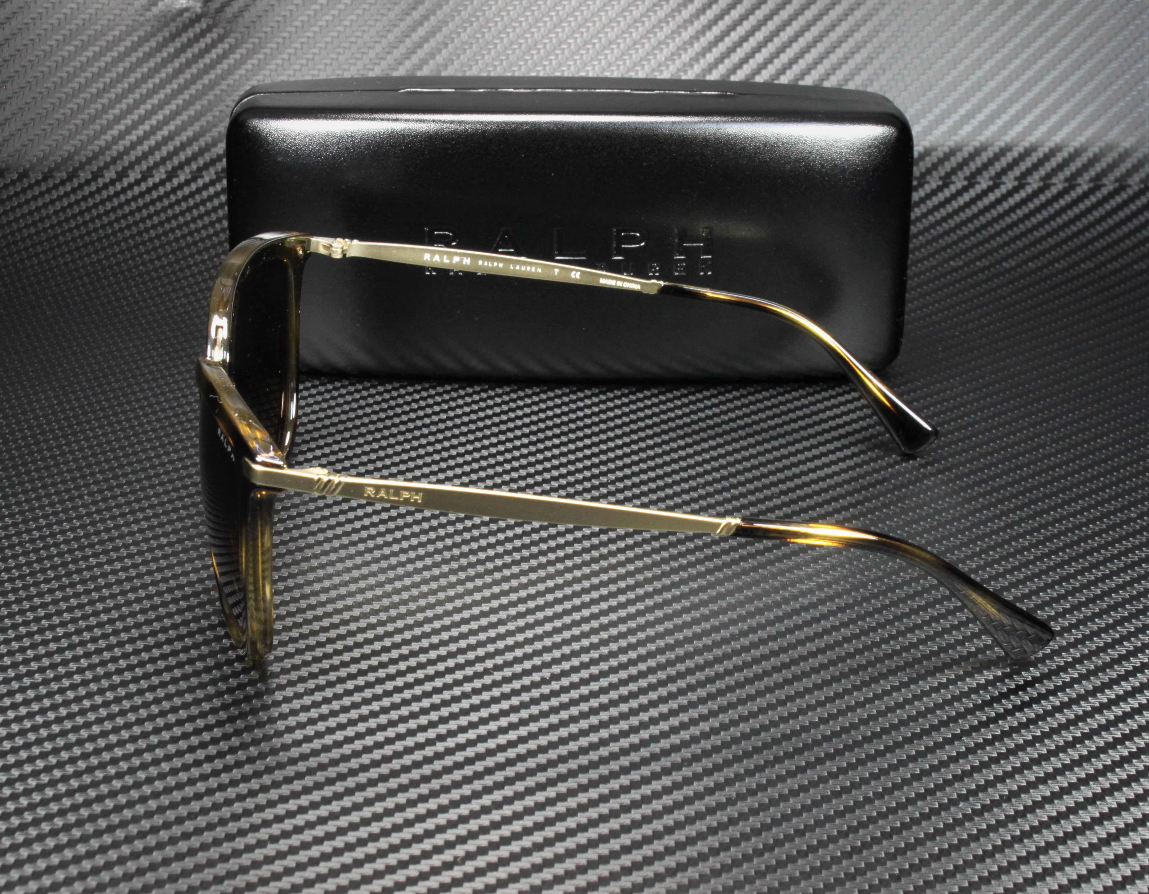 Ralph by Ralph Lauren RA 5245 Plastic Womens Cat-Eye Sunglasses Shiny Dark Havana 55mm Adult