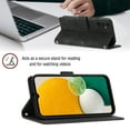 thumbnail image 4 of Compatible with Samsung Galaxy A04S Classic Embossed PU Leather Case with Card Holder Shockproof Cover, 4 of 5