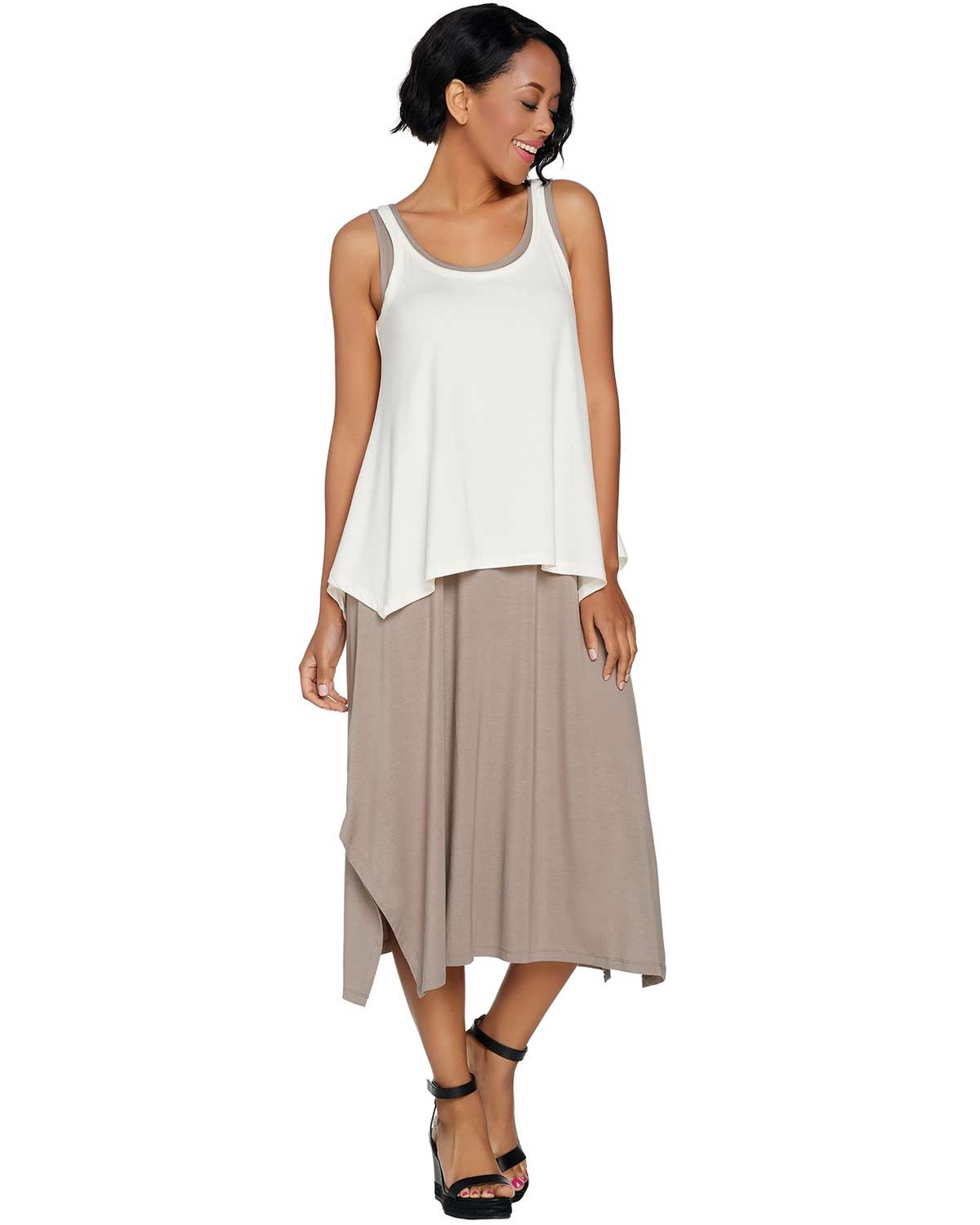 LOGO by Lori Goldstein LOGO by Lori Goldstein Womens Maxi Dress