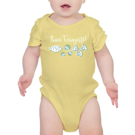 

Buon Ferragosto Seafood Doodles Bodysuit Infant -Image by Shutterstock 6 Months