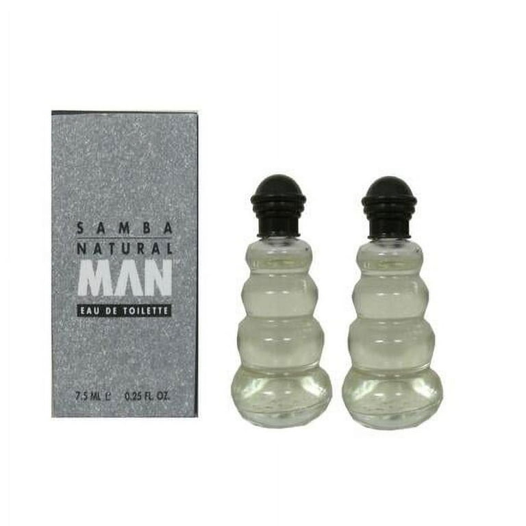 Samba Natural Man Lot of 2 x 7.5 ml Eau De Toilette Miniature New in Box