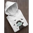 thumbnail image 3 of Cute Funny Vampire And Bats Hoodie Toddler -Image by Shutterstock,  4 Toddler, 3 of 4