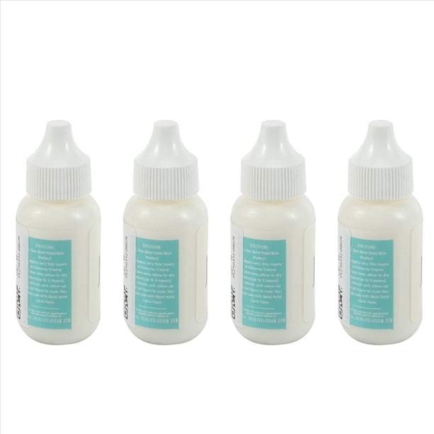 4X Gorro de Peluca de Encaje Pegamento Adhesivo Tupé Adhesivo de Reemplazo de Cabello Control Adicional de Humedad Duradera Peluca Pegamento para Pelucas 38ML