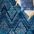 thumbnail image 6 of SAFAVIEH Amsterdam Earnestine Geometric Runner Rug, Navy/Aqua, 2'3" x 8', 6 of 8