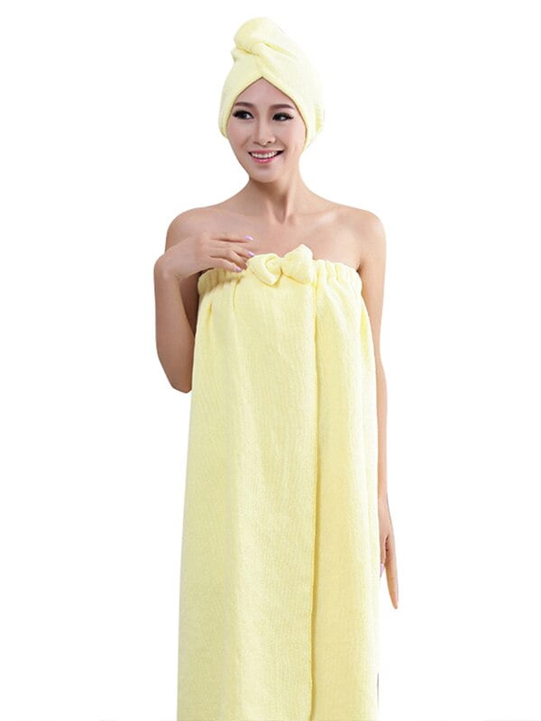 Jchiup Women Microfiber Towel Hair Wraps Fast Dry Head Cap Drying Bath