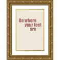 thumbnail image 1 of Murdock, Ramona 11x14 Gold Ornate Wood Framed with Double Matting Museum Art Print Titled - Where Your Feet Are II, 1 of 4