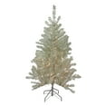 thumbnail image 2 of Northlight 4.5' Soft Metallic Champagne Artificial Tinsel Christmas Tree - Clear Lights, 2 of 6
