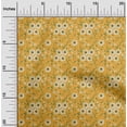 thumbnail image 1 of oneOone Silk Tabby Mustard Yellow Fabric Leaves & Floral Artistic Sewing Fabric By The Yard Printed Diy Clothing Sewing Supplies 42 Inch Wide, 1 of 4