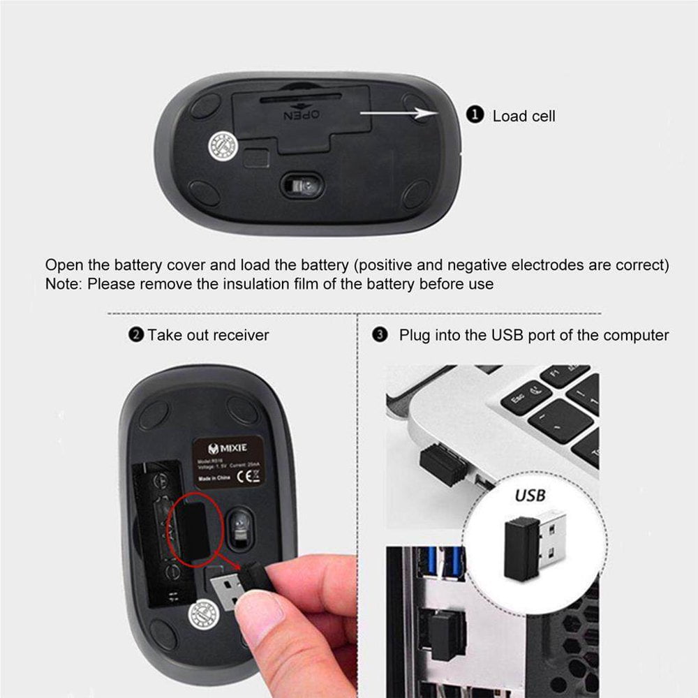 R516 Wireless Mouse 3 Keys Desktop Mice ABS Ergonomic Mice R516 Wireless Mouse 3 Keys Desktop Mice ABS Ergonomic Mice