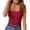Red, variant on Women's Tennis Tanks Modern Ribbed Tank Tops for Summer Slim Fit Sleeveless Knit Casual Basic Tops for Daily Wear Red XXL