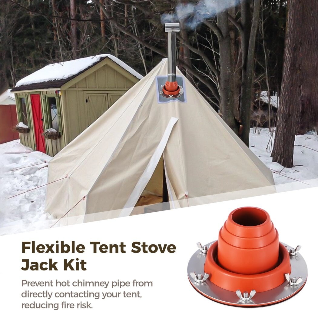 Inch Stove Pipe Stove Jack Pipe Vent With Chimney Hole Tent