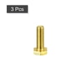 thumbnail image 3 of Unique Bargains Brass Hex Bolts, M8x25mm 3 Pack Fully Thread Grade 4.8 Machine Screws, 3 of 4