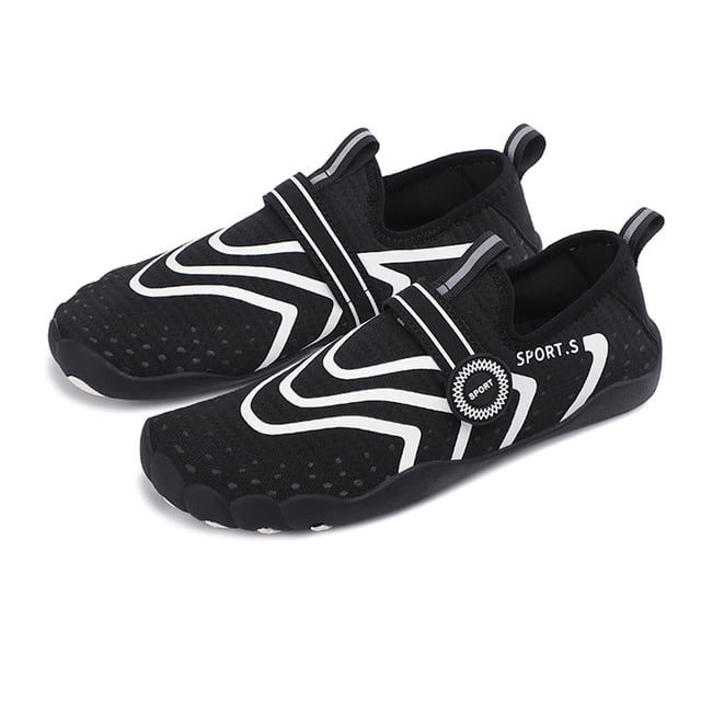 Zapatos Sin Cordones Upstream Zapatos de agua de goma para la playa, zapatillas antideslizantes para vadear en la playa (negro 38) Sywqhk Para Estrenar