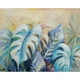 thumbnail image 2 of Pinto, Patricia 24x20 Gold Ornate Wood Framed with Double Matting Museum Art Print Titled - Blue Plants I, 2 of 4