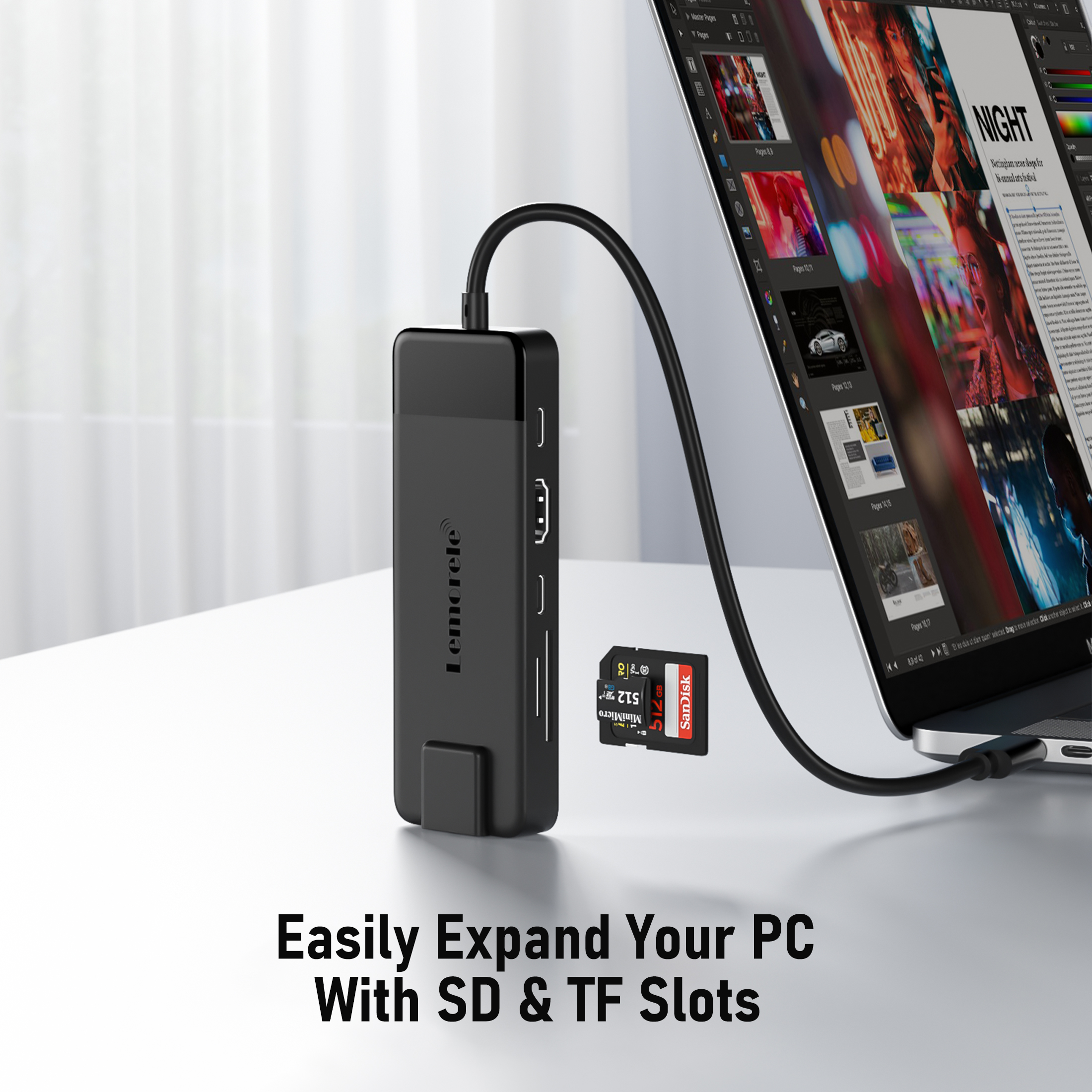 Lemorele 2025 Upgraded 10 in 1 Docking Station with 1000M Ethernet, 4k HDMI, 4 x USB A Data Ports, 100w PD, USB C 3.0, SD/TF Card Reader Multi-Port USB C Adapterfor Mac/Windows/Android/Iphone