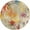 Ivory, variant on 5' X 5' Sealife Round Abstract Power Loom Non Skid Area Rug