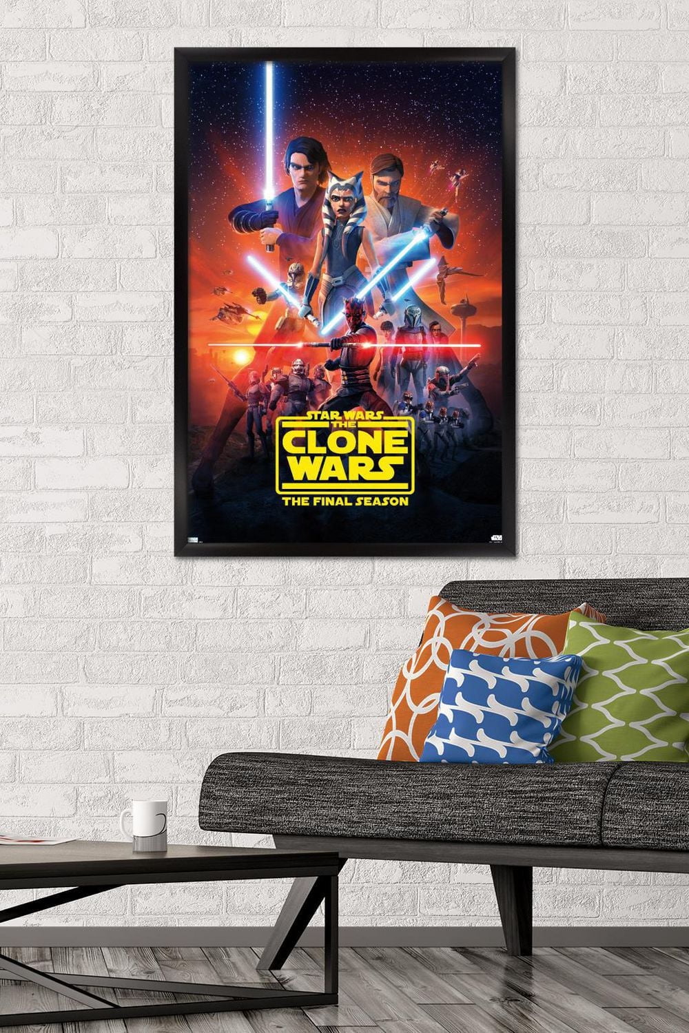 Star Wars: The Clone Wars - Season 7 Key Art Wall Poster with Push Pins
