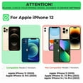 thumbnail image 7 of Rome Tech Tempered Glass Screen Protector for Apple iPhone 12 6.1" (2020) - 9H Screen Saver, Case-Compatible, Clear, 3-Pack, 7 of 7
