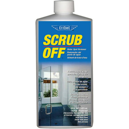 Ettore Scrub Off Water Spot Remover, 20161, 16 oz (Best Cleaner For Water Spots On Glass)