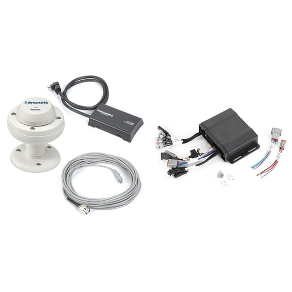 Clarion CMM-30BB Hideaway Marine Source Unit with XM SXV300m1 Satellite Radio Tuner with RV/Marine Antenna