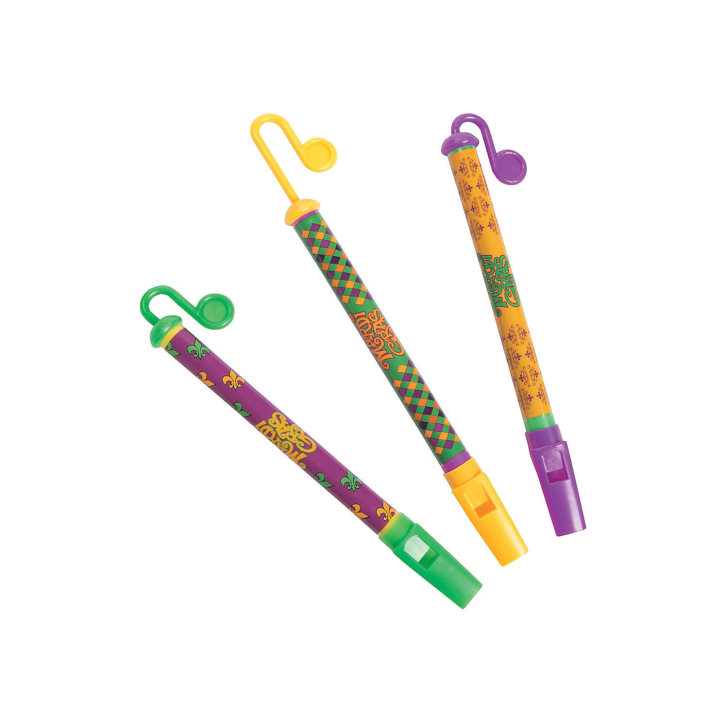 Mardi Gras Slide Flute Party Favors 12 Pieces
