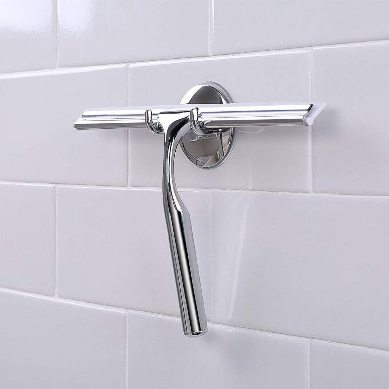 Shower Squeegee, Window Glass Wiper, Bathroom Glass Cleaner For Shower Wall  Door Mirror Tile Sink, Stainless Steel Cleaning Tool, Bathroom Accessories  - Temu