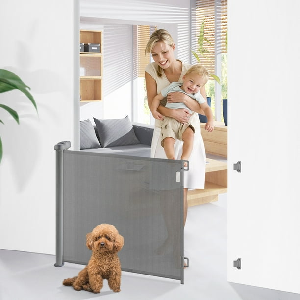 Baby Gates for Doorway, WeGuard Baby Proof Retractable Mesh Gate and
