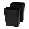 thumbnail image 6 of 3-Pack Trash Cans 4.5 Gallon, Black Plastic Wastebaskets - Home Kitchen Office Bathroom Garbage Container Bins with Handles, Stackable & Easy Clean, 6 of 7