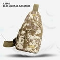 thumbnail image 3 of WIZUTIZ Sling Bag for Men Outdoors Chest Bag for Men Small Crossbody Bags with Convertible Shoulder Strap Shoulder Bags Gym Bags for Men Solid Bags Water Resistant Classic Bag 1 PC Camouflage, 3 of 5