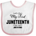 thumbnail image 3 of Inktastic My First Juneteenth June 19, 1865 Boys or Girls Baby Bib, 3 of 4