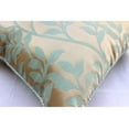 thumbnail image 3 of Pillow Case Zip, Blue Pillow Shams, Beaded Blue Leaves Pillow Sham, 24x24 inch (60x60 cm) Pillow Sham, Square Jacquard Pillow Shams, Floral Pillowcase, French Toile - Leafy Heaven, 3 of 4