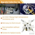 thumbnail image 3 of StleCYQn Upgrade 2.0RPM Auger Motor, Induction Fan, Hot Rod Igniter with Fuse, Fire Burn Pot and Power Cord, Grill Replacement Parts Kit for Traeger Pit Boss Camp Chef Z Grill Pellet Grill Smokers1, 3 of 7