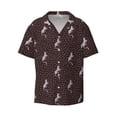 thumbnail image 6 of Kdxio Men's Hawaiian Shirt for Men Short Sleeve Shirt Leopard Print Summer Casual Holiday Beach Button Down T-Shirts, 6 of 7