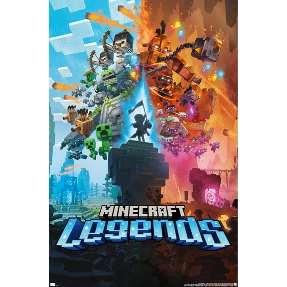 Minecraft: Legends - Key Art Wall Poster, 22.375" x 34"